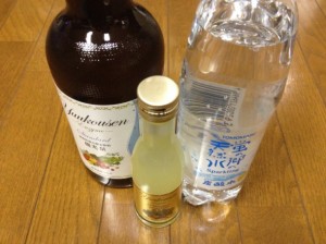 優光泉と炭酸水